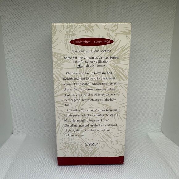 Hallmark 1996 Keepsake Christkindl # 2 Christmas Visitors Collection Ornament - Picture 5 of 6